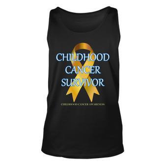 Childhood Cancer Survivor Unisex Tank Top - Monsterry