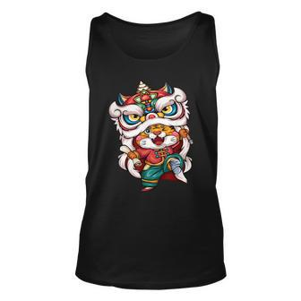 Chinese Zodiac New Year Of The Tiger Unisex Tank Top - Monsterry UK