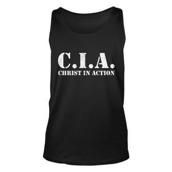 Christ In Action Cia Unisex Tank Top - Monsterry