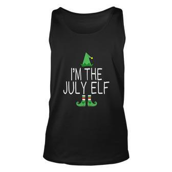 Christmas In July Funny Im The July Elf Unisex Tank Top - Monsterry
