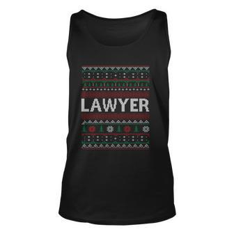 Christmas Lawyer Ugly Christmas Sweater Graphic Design Printed Casual Daily Basic Unisex Tank Top - Thegiftio UK