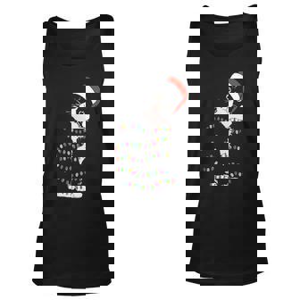 Christmas Tree Lighting Cat Gift T Unisex Tank Top - Thegiftio