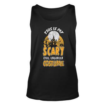 Civil Engineer Halloween This Is My Costume Trick Or Treat Unisex Tank Top - Seseable