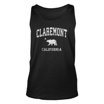 Claremont California Ca Vintage Distressed Sports Design Unisex Tank Top | Mazezy