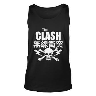Clash Skull And Bolt Unisex Tank Top - Monsterry