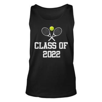 Class Of 2022 Graduation Senior Tennis Player Unisex Tank Top - Seseable