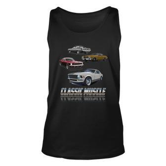 Classic Muscle Classic Sports Cars Tshirt Unisex Tank Top - Monsterry AU