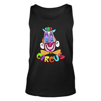 Clown Circus Face Funny Retro Tshirt Unisex Tank Top - Monsterry UK
