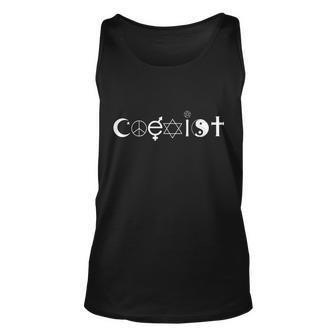 Coexist Logo Love Peace Good Evil Cool Unisex Tank Top - Monsterry