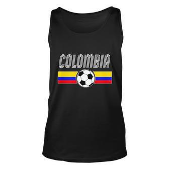 Colombia Futball Soccer Ball Logo Tshirt Unisex Tank Top - Monsterry