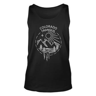 Colorado Tranquil Mountains Unisex Tank Top - Monsterry CA
