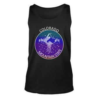 Colorful Colorado Mountain State Logo Unisex Tank Top - Monsterry CA