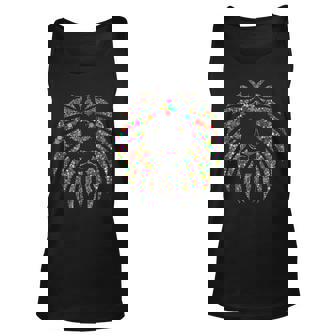 Colorful Polka Dot Lion International Dot Day Men Women Tank Top Graphic Print Unisex - Thegiftio UK