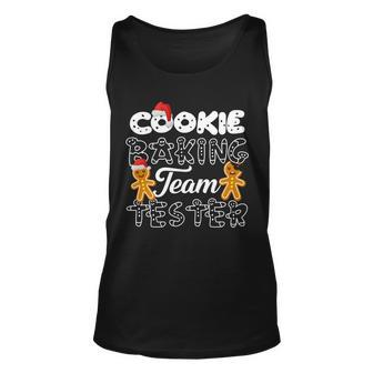 Cookie Baking Team Tester Gingerbread Christmas Tshirt Unisex Tank Top - Monsterry