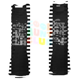 Cool Aunt Club Funny Smile Colorful Cool Aunt Club Aunties Unisex Tank Top - Thegiftio