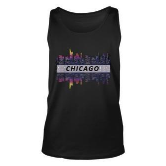 Cool Chicago Skyline Unisex Tank Top - Monsterry