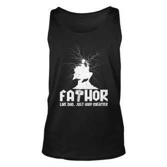 Cool Fathers Day Mighty Fathor Unisex Tank Top - Monsterry CA