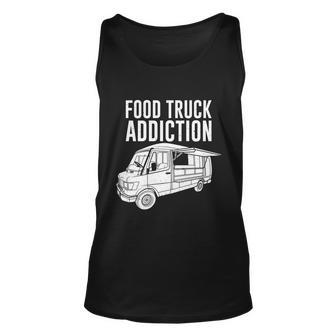 Cool Food Truck Gift Funny Food Truck Addiction Gift Unisex Tank Top - Monsterry