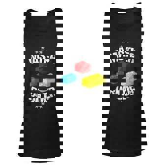 Cool Master Builder Funny Building Blocks Gift Gift Graphic Design Printed Casual Daily Basic Unisex Tank Top - Thegiftio