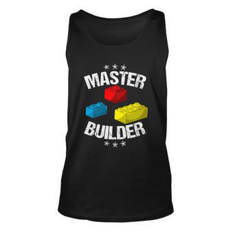 Cool Master Builder Funny Building Blocks Gift Gift Graphic Design Printed Casual Daily Basic Unisex Tank Top - Thegiftio UK