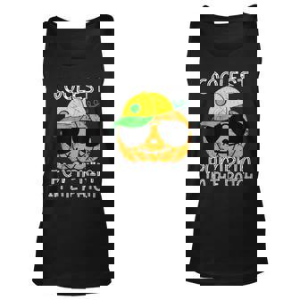 Coolest Pumpkin In The Patch Halloween Boys Girls Men V8 Men Women Tank Top Graphic Print Unisex - Thegiftio UK