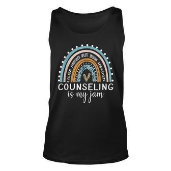 Counseling Is My Jam School Counselor Appreciation Unisex Tank Top - Seseable