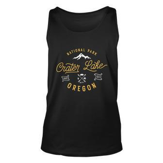 Crater Lake Oregon National Park Vintage Retro Outdoor Novelty Unisex Tank Top - Monsterry CA