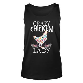 Crazy Chicken Lady V2 Unisex Tank Top - Thegiftio UK