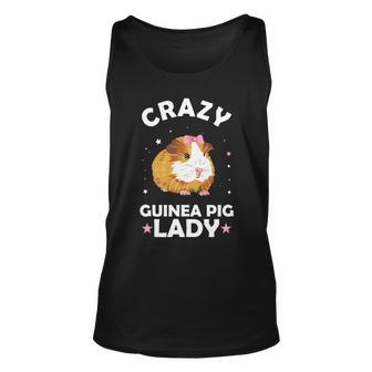 Crazy Guinea Pig Lady Unisex Tank Top - Monsterry