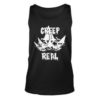 Creep It Real Funny Halloween Costume Unisex Tank Top - Seseable