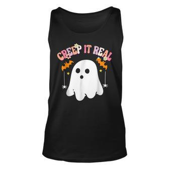 Creep It Real Ghost Kids Boys Girls Halloween Costume Unisex Tank Top - Thegiftio UK