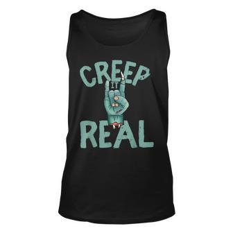 Creep It Real Rocker Zombie Halloween Unisex Tank Top - Seseable