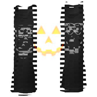 Creepy Pumpkins Face Halloween Costume Horror Season Men Women Tank Top Graphic Print Unisex - Thegiftio