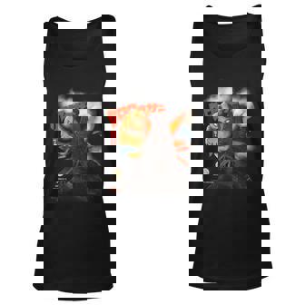 Croissant Kaiju Graphic Design Printed Casual Daily Basic Unisex Tank Top - Thegiftio