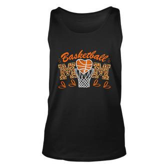 Cute Basketball Mom Retro Distressed Basketball Hoop Basketball Mom Unisex Tank Top - Monsterry