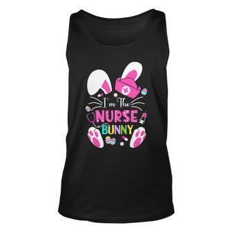 Cute Bunnies Easter Im The Nurse Nurse Life Rn Nursing Unisex Tank Top - Monsterry