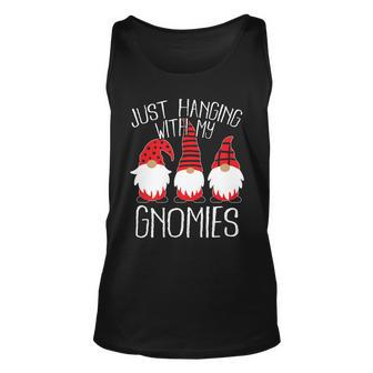 Cute Christmas Just Hanging With My Gnomies Tshirt Unisex Tank Top - Monsterry AU