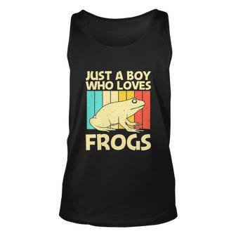 Cute Frog Design For Boys Pet Animal Lover Unisex Tank Top - Monsterry DE