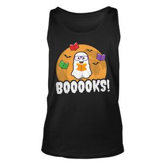 Cute Ghost Boo Read Books Library Gifts Funny Men Women Tank Top Graphic Print Unisex - Thegiftio UK