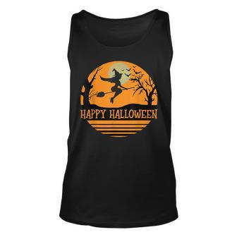 Cute Happy Halloween Witch Costume Girls Women Witchy Unisex Tank Top - Seseable