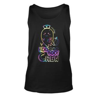 Cute Tie Dye Boo Boo Crew Halloween Ghost Oncology Nurse Men Women Tank Top Graphic Print Unisex - Thegiftio UK