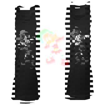 Dabbing Elf Cute Funny Christmas Unisex Tank Top - Thegiftio