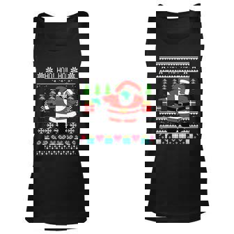 Dabbing Santa Claus Ugly Christmas Sweater Design Graphic Design Printed Casual Daily Basic Unisex Tank Top - Thegiftio