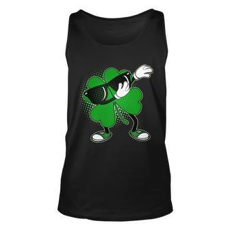 Dabbing St Patricks Day Shamrock Unisex Tank Top - Monsterry UK