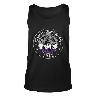 Dachshund Dad Lgbtgreat Giftq Asexual Ace Pride Doxie Dog Lover Ally Gift Unisex Tank Top - Monsterry DE