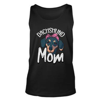 Dachshund Mom Dog Puppy Doggie Pet Animal Lover Doxie Mama Cute Gift Unisex Tank Top - Monsterry UK