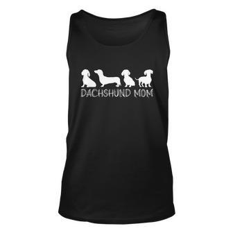 Dachshund Mom Wiener Doxie Mom Cute Doxie Graphic Dog Lover Gift V3 Unisex Tank Top - Monsterry UK