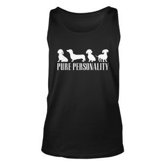 Dachshund Wiener Personality Doxie Mom Dog Lover Gift Unisex Tank Top - Monsterry UK