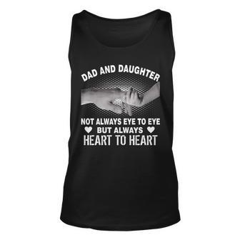 Dad And Daughter Always Heart To Heart Unisex Tank Top - Monsterry