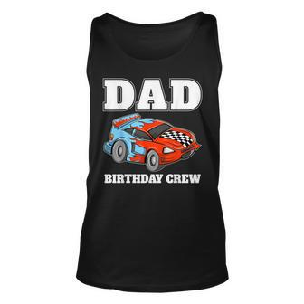 Dad Birthday Crew Race Car Racing Car Driver Papa Daddy Men Women Tank Top Graphic Print Unisex - Thegiftio UK